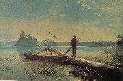 Winslow Homer Morning on the lake Spain oil painting artist